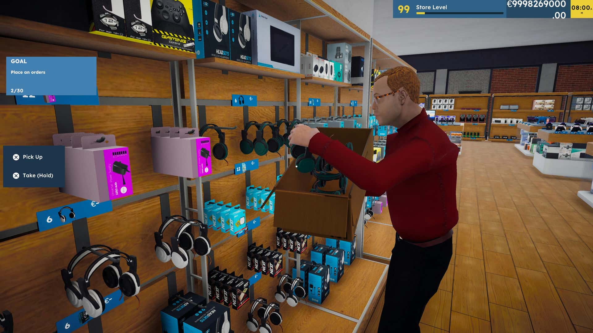 Electronics Supermarket Simulator