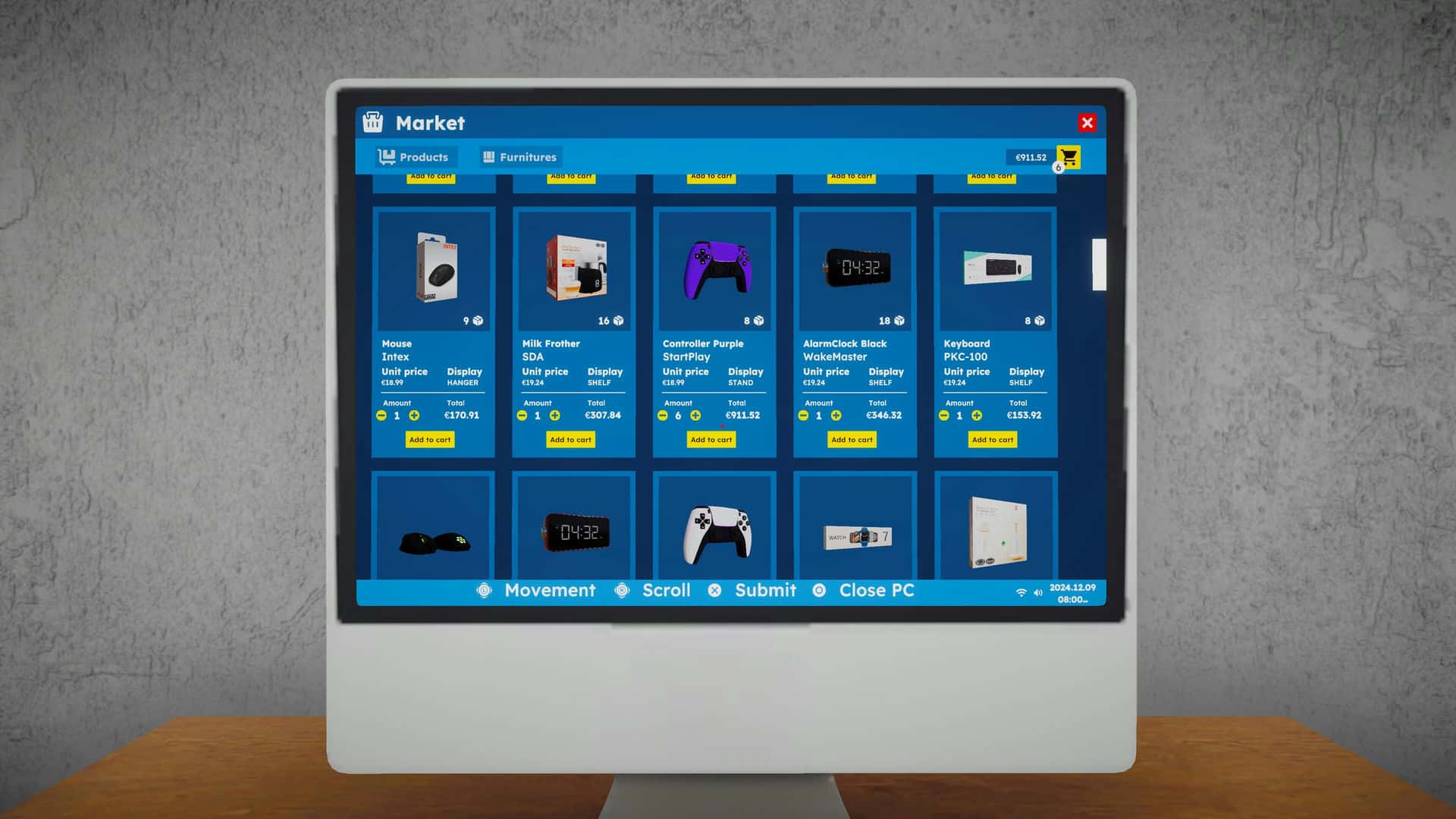 Electronics Supermarket Simulator